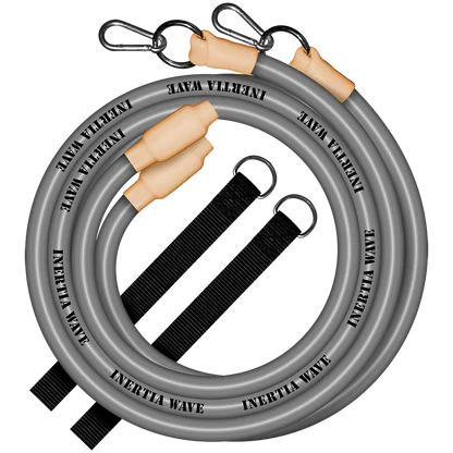 Inertia Wave® Solo Battle Rope Cardio Fitness Kit - Grey