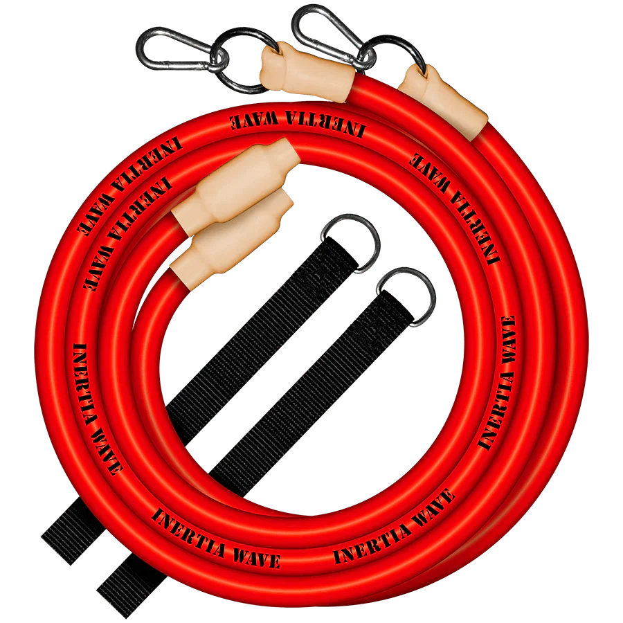 Inertia Wave® Solo Battle Rope Cardio Fitness Kit - Red